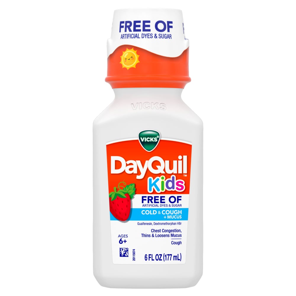 Vicks® DayQuil™ Kids Cold & Cough Relief - Berry Flavor - 6 fl oz (177 mL)