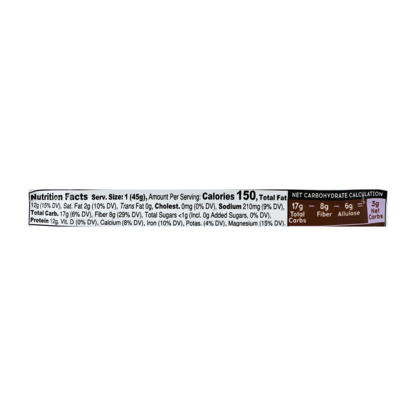 IQ Bar Almond Butter Cup Case of 12 - 1.6 oz Bars
