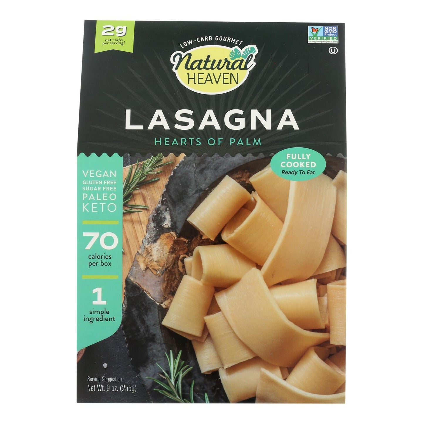 Natural Heaven - Lasagna Hearts Of Palm - Case Of 6 - 9 Oz