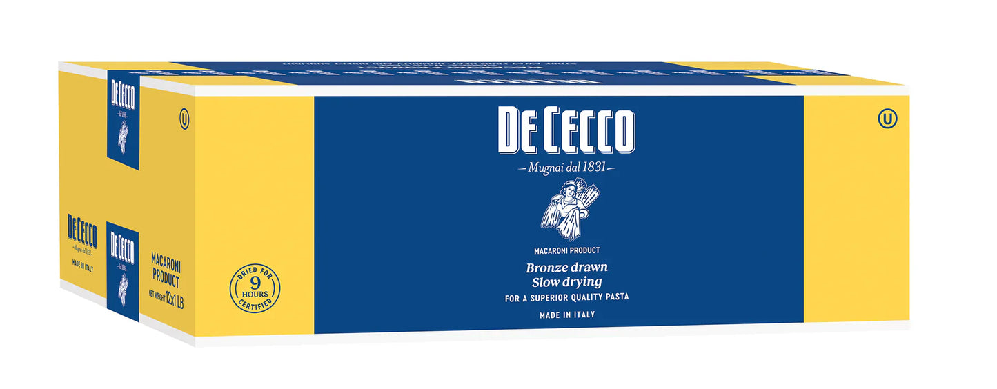De Cecco Rigatoni Pasta - Authentic Italian Pasta (Case of 12, 16 Oz. Each)