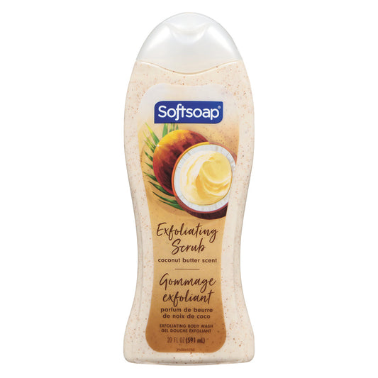 Softsoap Body Wash, Coconut Butter Scrub - 20 Fl Oz