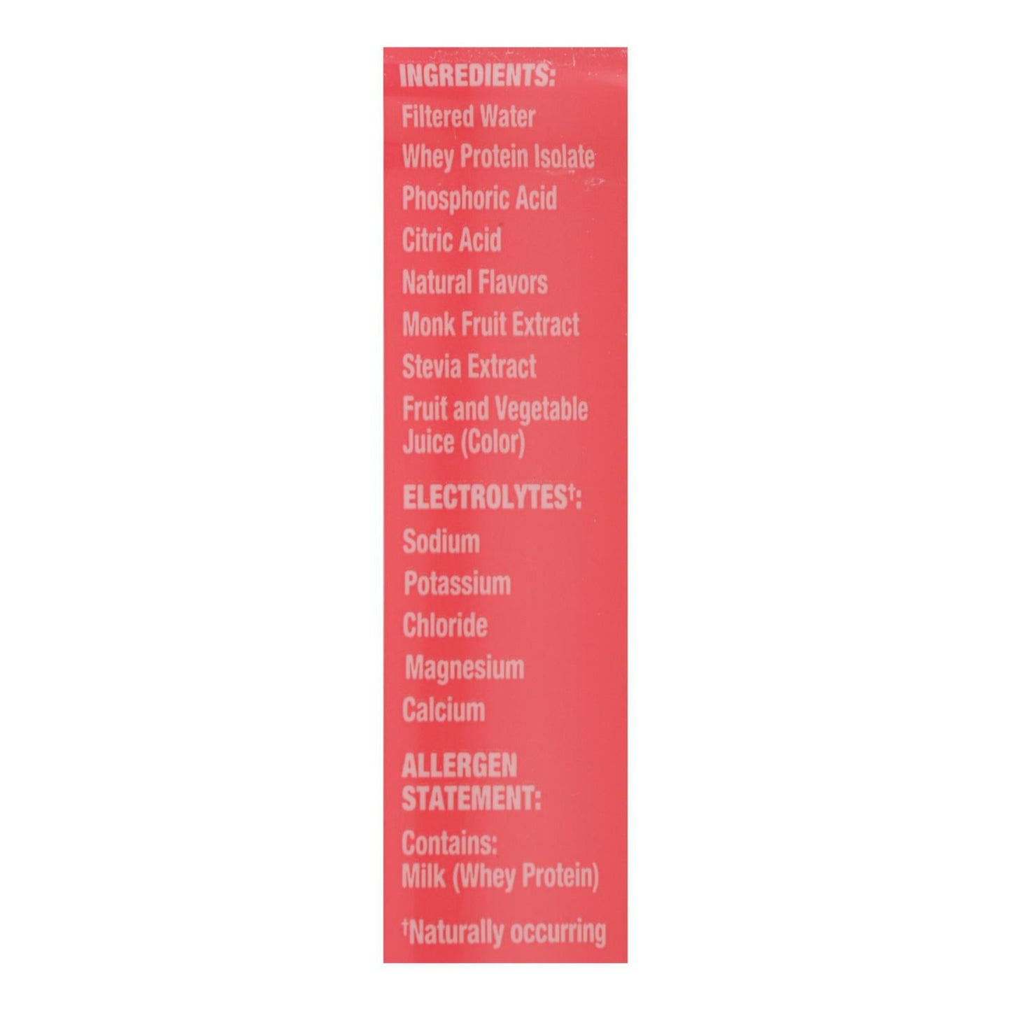 Ready Water Protein Pink Grapefruit - 20g Protein, Gluten-Free, Sugar-Free Hydration | Case of 12 (16.9 fl oz Each)
