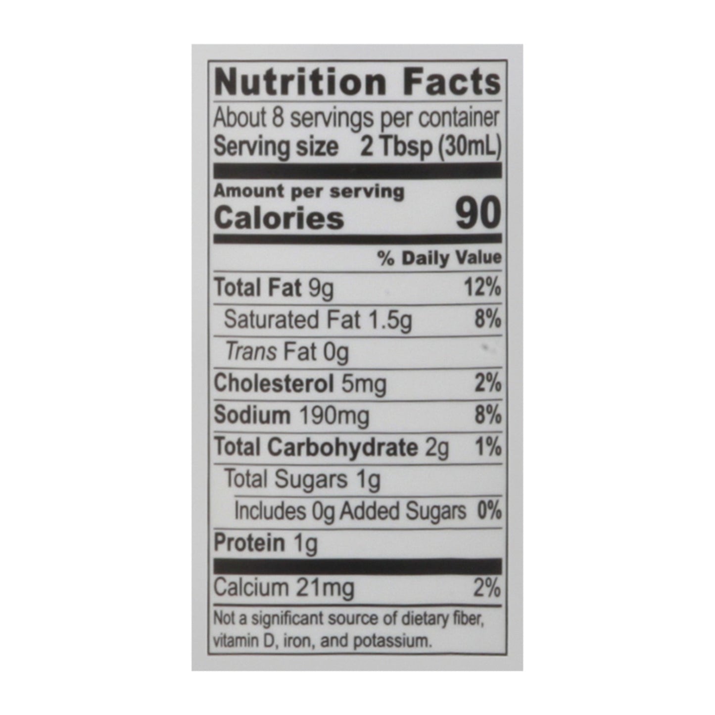Chosen Foods - Drsng/mrnd Chptl Ranch - Case Of 6-8 Fz