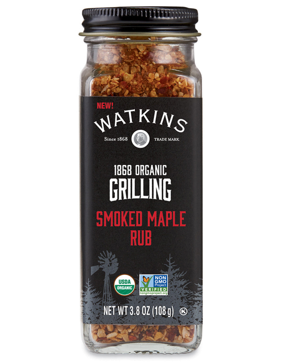 Watkins Rub Smoked Maple, Rich Sweet Flavor, 3.8 Oz (Pack of 3)