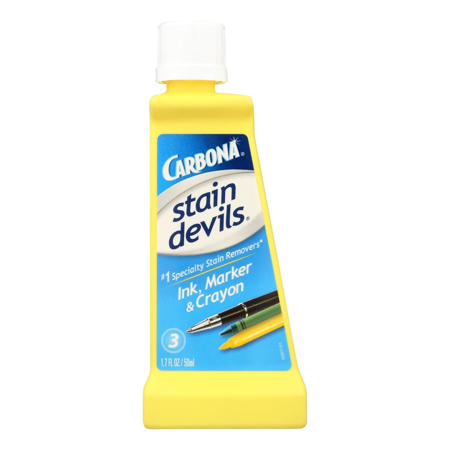 Carbona Stain Devils Ink, Marker & Crayon Spot Remover, Case of 6 x 1.7 Oz - German-Made Fabric Cleaner for Clothes & Linens