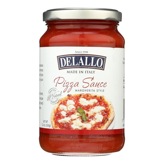 DeLallo Italian Pizza Sauce | Authentic Tomato Sauce, 6 Jars (12.3 fl oz ea) | Kosher, Gluten-Free