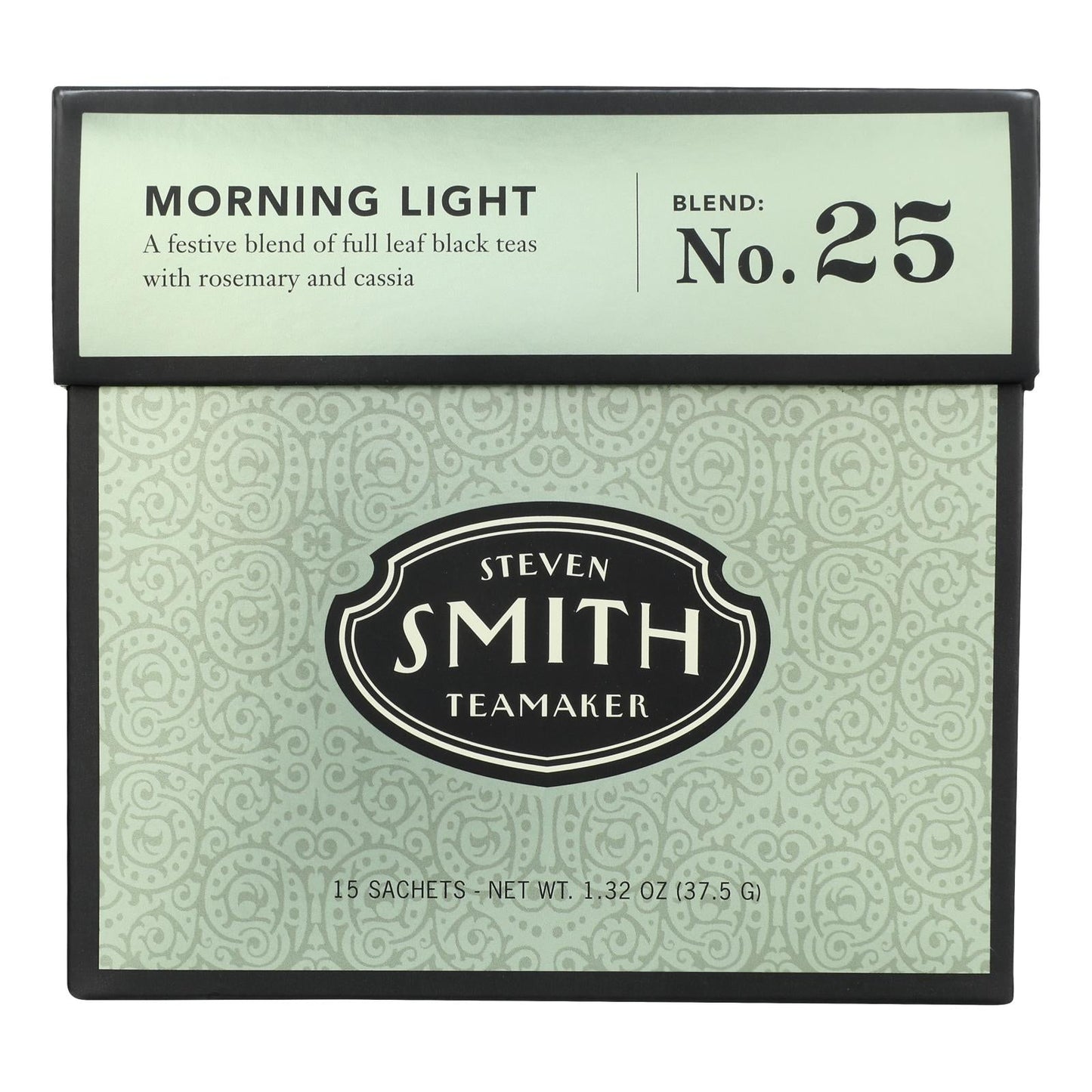 Smith Teamaker Seasonal Morning Light Black Tea Blend - Rosemary, Cassia, Black Currant - Case of 6 (15 Sachets)