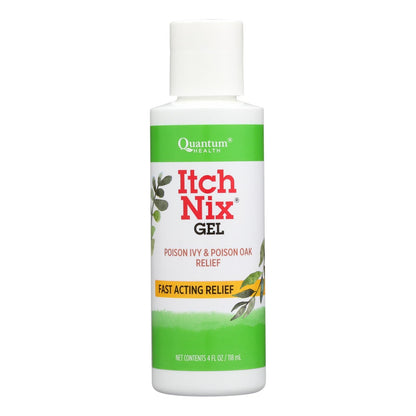Quantum Health Itch Nix Gel | Fast-Acting Poison Ivy & Poison Oak Relief | 4 Oz | Soothing Itching & Swelling Formula