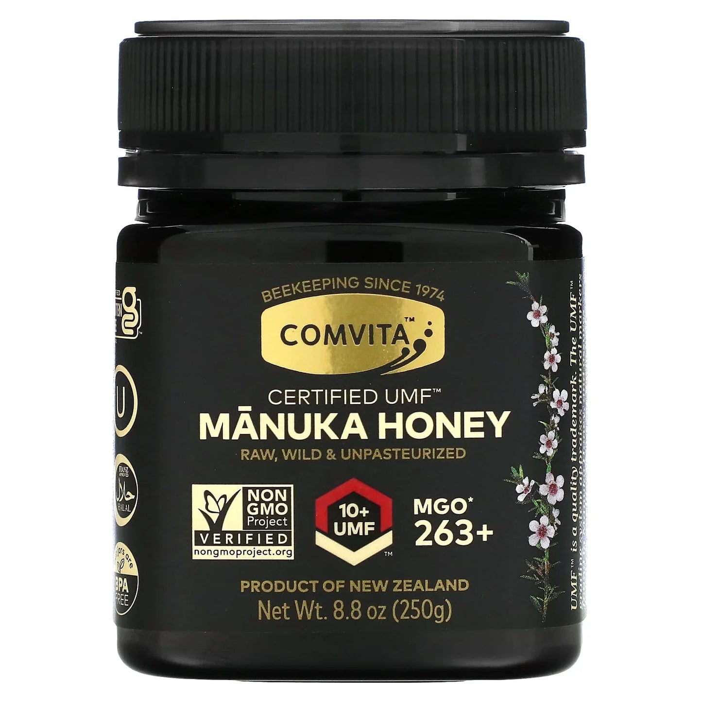 Comvita Raw Manuka Honey UMF 10+, MGO 263+, 8.8 oz