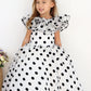 Orchid Black and White Party Dress