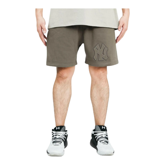 Pro Standard New York Yankees Neutral Men Fleece Shorts Dark Taupe