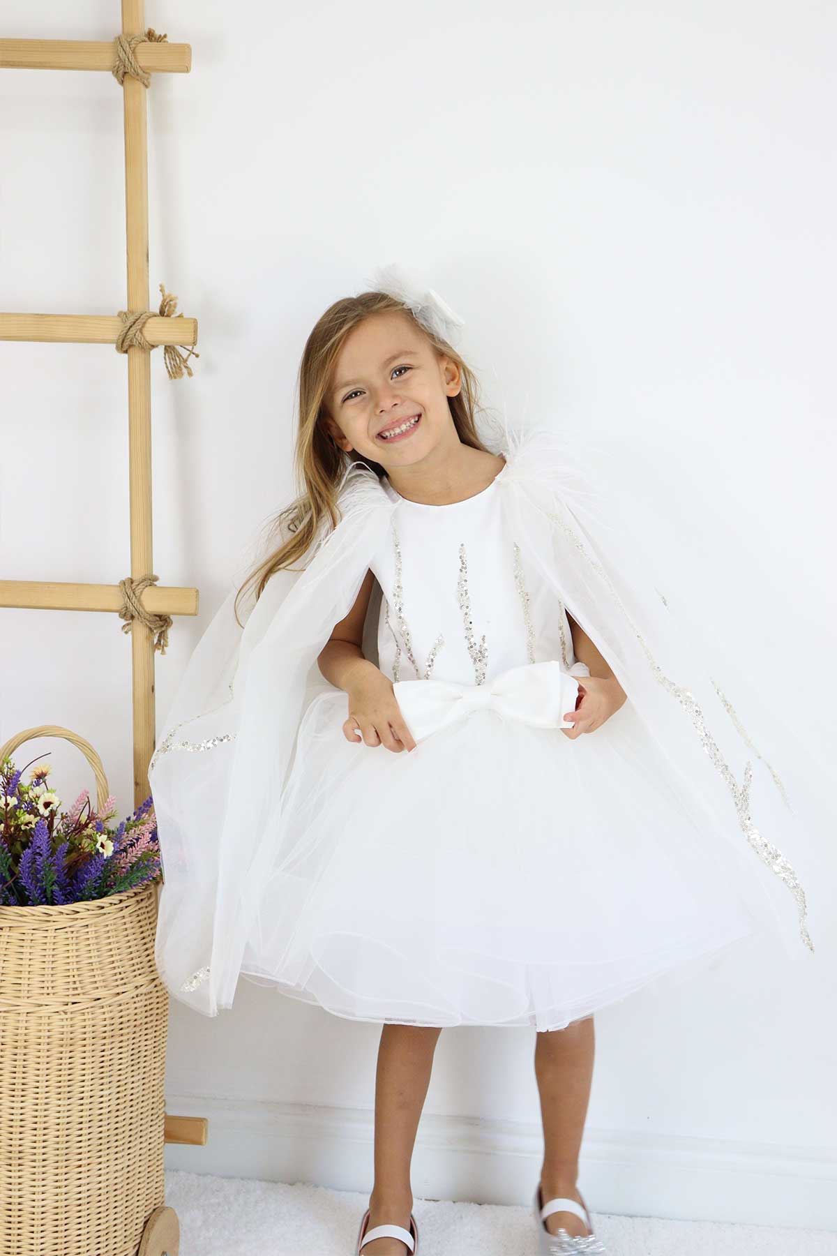 Alessandra White Party Dress