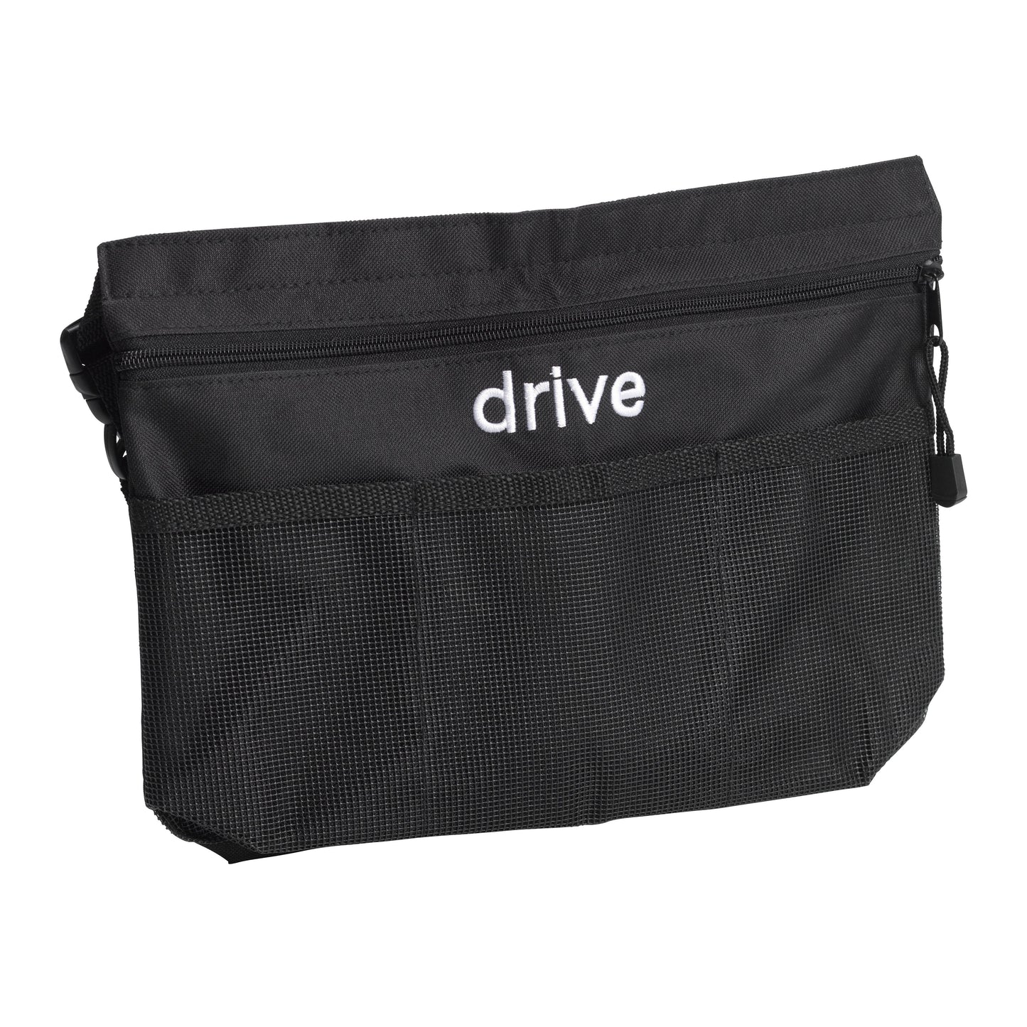 Walker Bag - Large Zippered Pouch & Mesh Pockets - 10.5 x 14 x 2