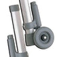 Glide Brake With 3 Braking Wheels for Walkers - Adjustable Height, 300 lb Capacity (Pair)