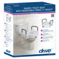 Raised Toilet Seat with Padded Removable Arms - 5 Inch Lift & Secure Locking