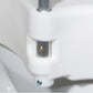 Raised Toilet Seat with Padded Removable Arms - 5 Inch Lift & Secure Locking