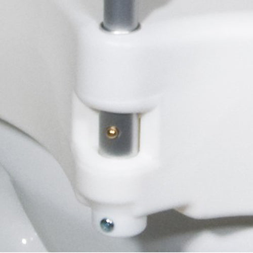 Raised Toilet Seat with Padded Removable Arms - 5 Inch Lift & Secure Locking