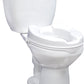 Raised Toilet Seat with Lid, 4 Inch Lift, Savannah Style - Easy Install & Hygiene Cutouts