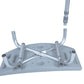 Shower Safety Bench with Back - Tool-Free Assembly, 400 lbs Capacity - Grey - Case/4