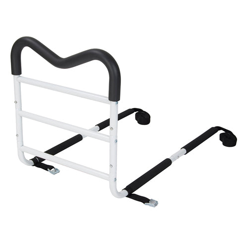 Home Bed Assist Rail - M-Rail Safety Handle with Adjustable Strap & Storage Pouch - Fits Twin to King