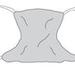 Full Body Mesh Patient Sling, Medium 53" x 42", 450 lb. Capacity