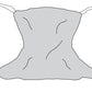 Full Body Patient Lift Sling - Mesh with Commode Opening - Large 58x45
