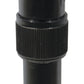 Deluxe Black Adjustable Offset Cane with Comfort Grip and Wrist Strap