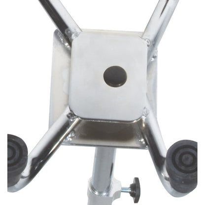 Heavy Duty Quad Cane, Chrome, Large Base, 500 lb Capacity, Adjustable Height