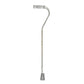 Bariatric Offset Cane - 500 lbs Capacity, Adjustable Height, Silver