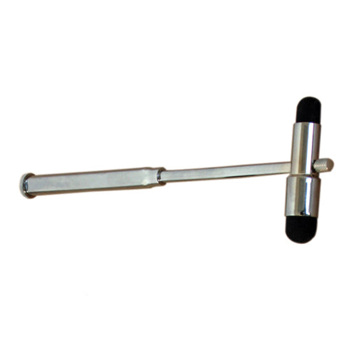 Buck Neurological Hammer - Taylor Percussion Reflex Hammer with Brush and Pin - Chrome-Plated, 7.5 Inch