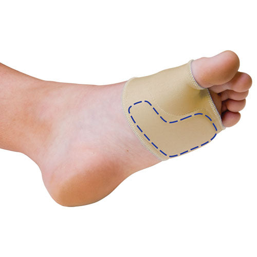 Forefoot Sesamoiditis Relief Sleeve - Ball of Foot Pain - Large Left