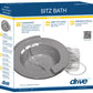 Sitz Bath for Hemorrhoid Treatment & Postpartum Care - Fits Standard Toilets