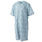 Reusable Patient Exam Gown - OSFM Royale 2-Tone Print - Durable Polyester