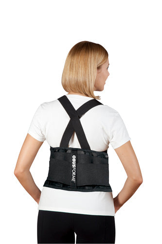ObusForme Back Support Belt - Unisex Large/X-Large - Black - Lower Back Pain Relief & Posture Correction