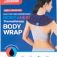 Hot & Cold Body Wrap for Pain Relief - Neck, Shoulder, Back - Reusable, Natural Grains - 16.5" x 23"