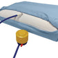 Inflatable Bed Wedge Pillow with Cover & Pump - 8 Inch Portable Acid Reflux Relief