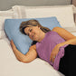 Inflatable Bed Wedge Pillow with Cover & Pump - 8 Inch Portable Acid Reflux Relief