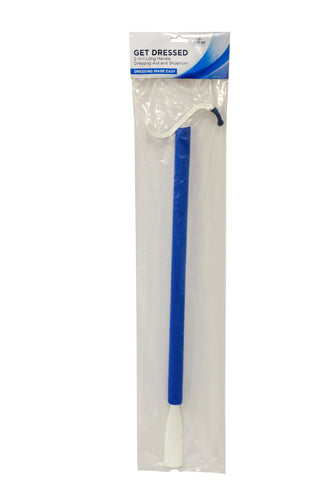 Get Dressed Dressing Aid 24" with Shoehorn - Long Handle Dressing Stick