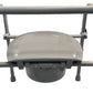 Blue Jay Folding Steel Commode with Elongated Seat, 350 lbs Capacity