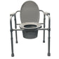 Blue Jay Folding Steel Commode with Elongated Seat, 350 lbs Capacity