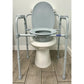 Blue Jay Folding Steel Commode with Elongated Seat, 350 lbs Capacity