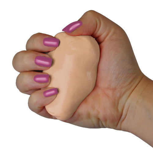 Squeeze 4 Strength 1 lb Medium-Soft Hand Therapy Putty - Dark Beige - for Hand Strengthening Exercise