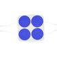 Blue Jay Reusable TENS Electrodes - 2" Round, 4-Pack - Premium Self-Adhering Electrode Pads