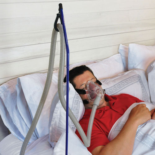 Hold My CPAP Hose - Blue Jay Bedside CPAP Tubing Holder with Travel Pouch