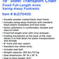 ROLL WITH ME 19" Steel Transport Wheelchair - Lightweight & Foldable