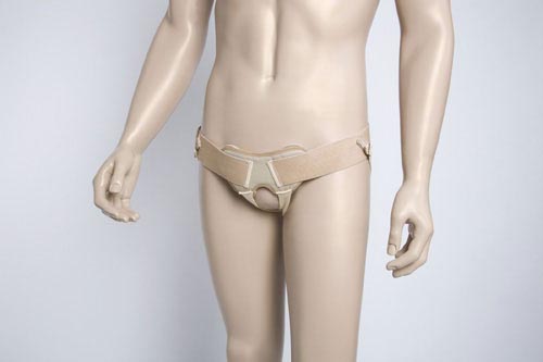 Hernia Support Belt for Men & Women - Medium 31.5-37.5" - Inguinal Hernia Truss with Adjustable Compression Pads