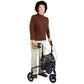 Carex Trio 3-Wheel Rollator Walker - Lightweight, Folding Mobility Aid with Storage Bag