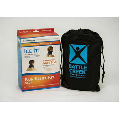 Neck Pain Relief Kit - Hot & Cold Therapy Wrap with Reusable Ice Pack & Moist Heat Pack