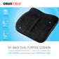 ObusForme 2-in-1 Sit-Back Cushion – Convertible Lumbar & Seat Support, Contoured Memory-Foam Relief, Portable for Office, Car & Home (Black)