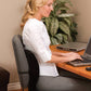 ObusForme 2-in-1 Sit-Back Cushion – Convertible Lumbar & Seat Support, Contoured Memory-Foam Relief, Portable for Office, Car & Home (Black)